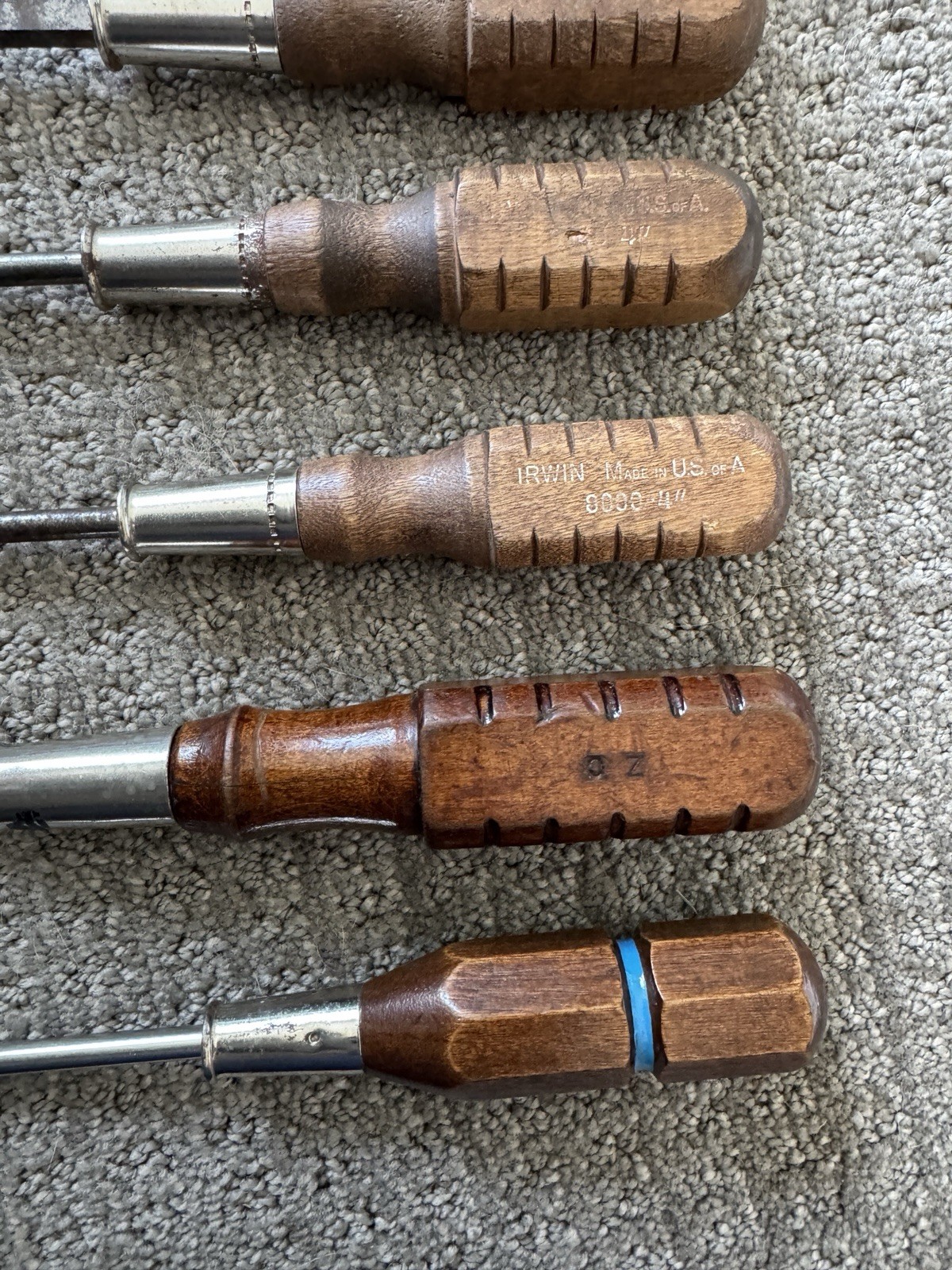 IRWIN 800 Series Wood Handle Screwdriver Set 11pc Slotted/Phillips Made in USA