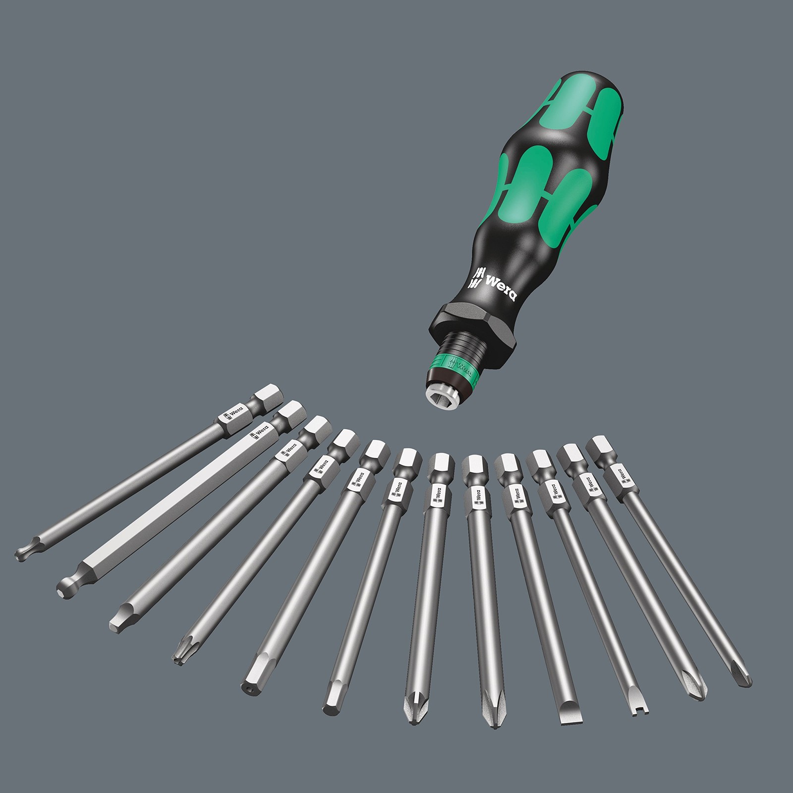 Wera – 5059297001 Kraftform Kompakt 62 Bitholding Screwdriver and Pouch Set, …