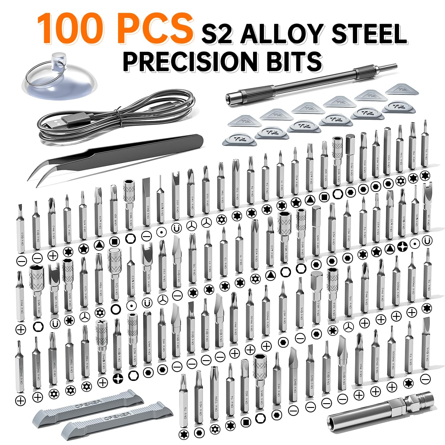 120-IN-1 Mini Electric Screwdriver Set is a comprehensive electric precision