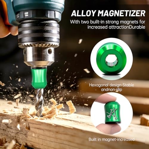 3PCS Magnetic Screw Holder,Strong Screwdriver Head Magnetic Ring,Universal Remov
