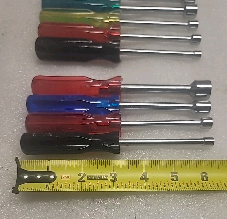 Unbranded Nut Driver Set 11 Pc SAE/Metric Ball End Handle Taiwan