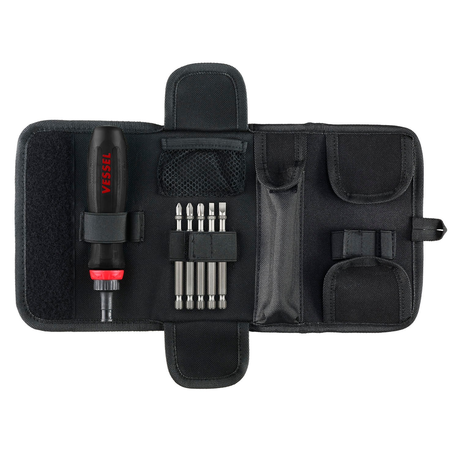 Vessel Megadora Interchangeable Ratchet Screwdriver 5pc Bit Set 900RT-5PU Japan