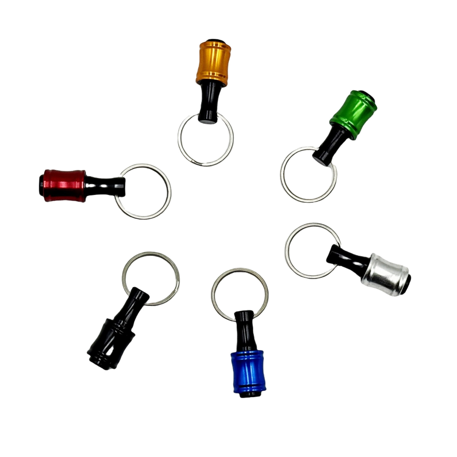 1/4″ Hex Shank Quick Release Keychain Screwdriver Drill Bit Holder carry aroundA
