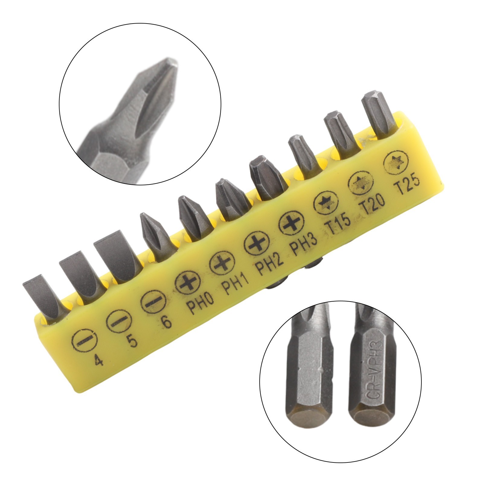 Woodworking Power Tool Set Including Magnetic Drill Bit and Connecting Rod