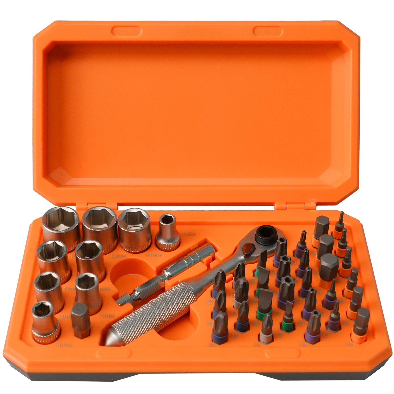 42pcs Precision Ratchet Screwdriver Set Repair Tool Kit Torque Wrench Sockets
