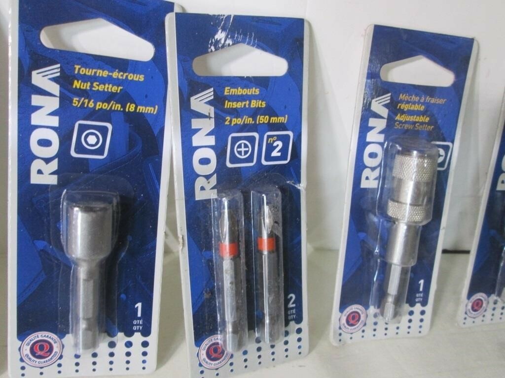 RONA NUT SETTERS & BITS LOT (See Photos for Details)
