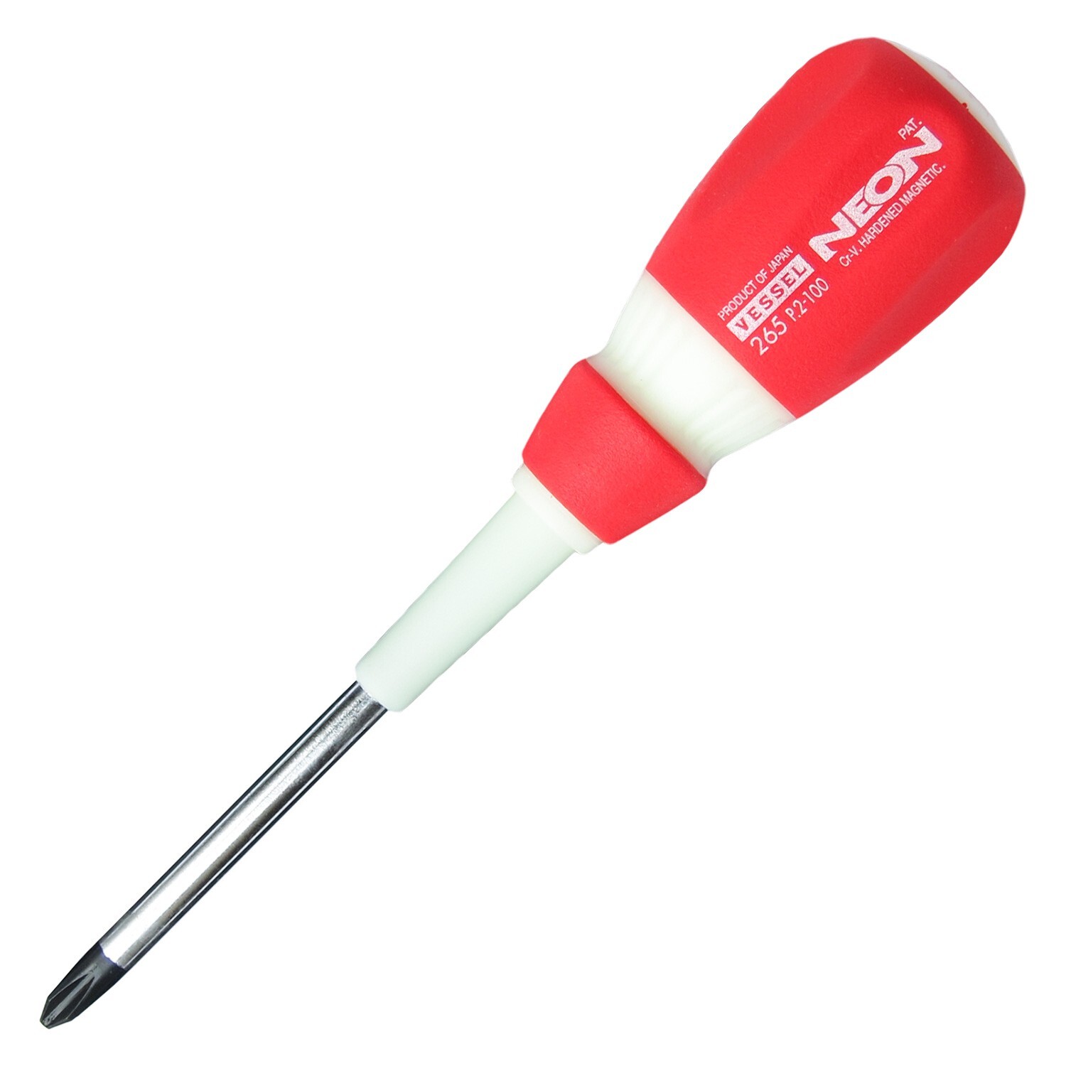 Vessel Neon Glow Screwdriver Phillips P2 x 4″ Blade 7.5″ Length JAPAN 265P2100