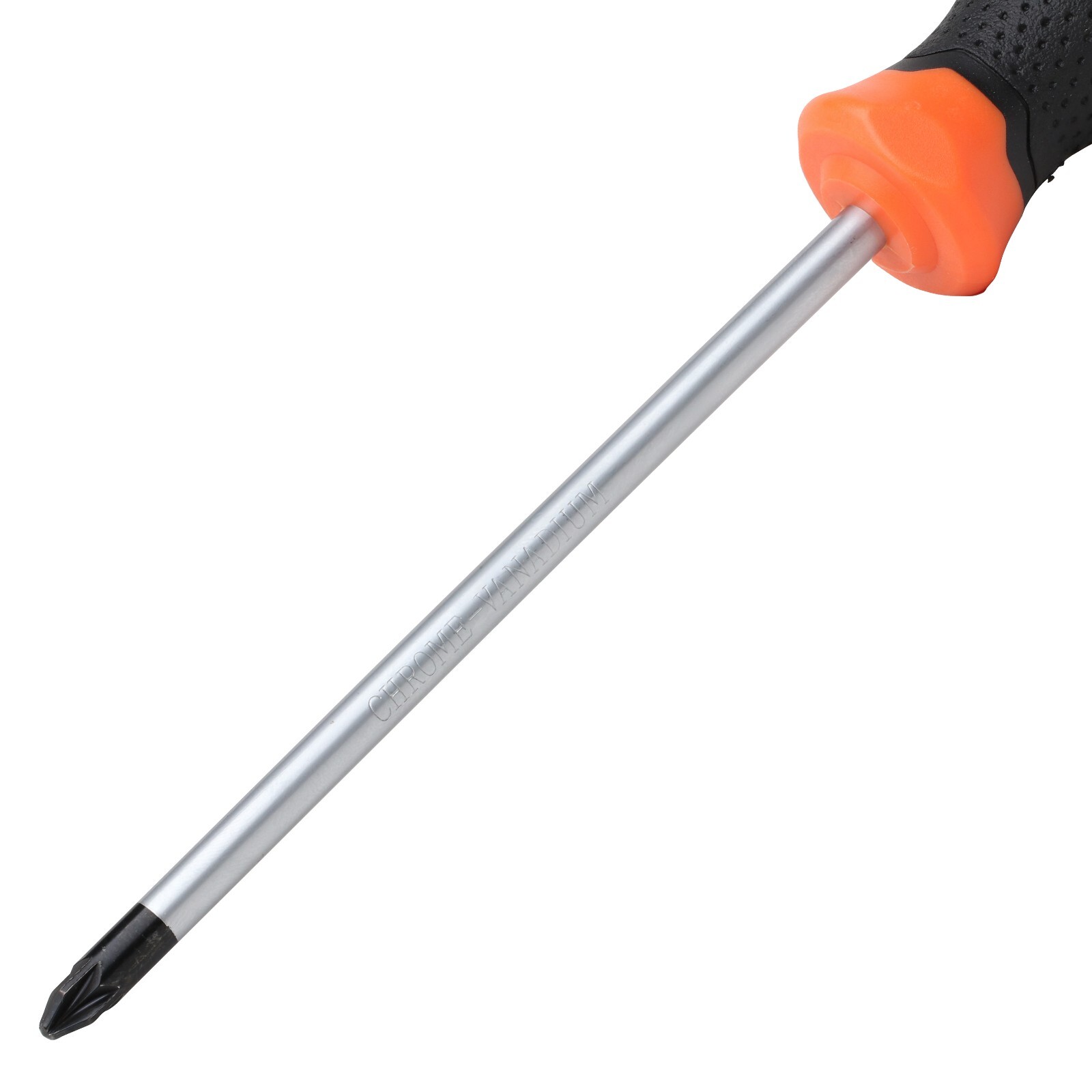 Rok Hardware Pozi #2 Screwdriver, Chrome Shaft with Orange Handle ROKPOZI