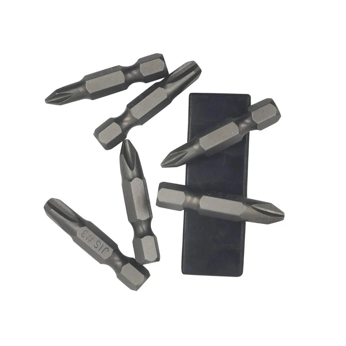6Pcs 35Mm JIS Screwdriver Bit Set with Magnetic Tip, 1/4 Hex Shank, S2 Alloy_Ste