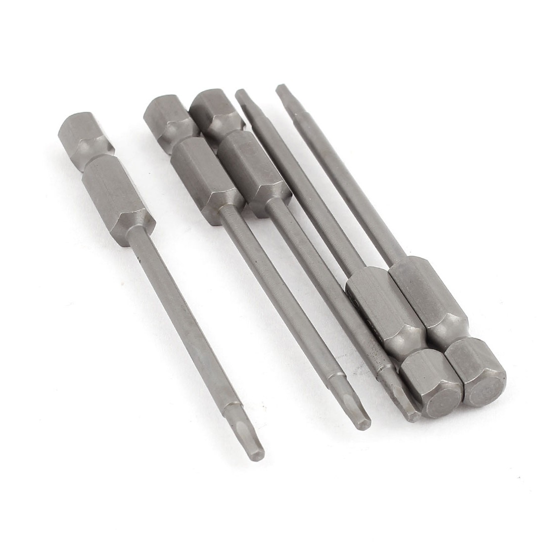 5pack 1/4″ Hex Shank 2mm Hexagon Head Magnetic Screwdriver Bits 75mm