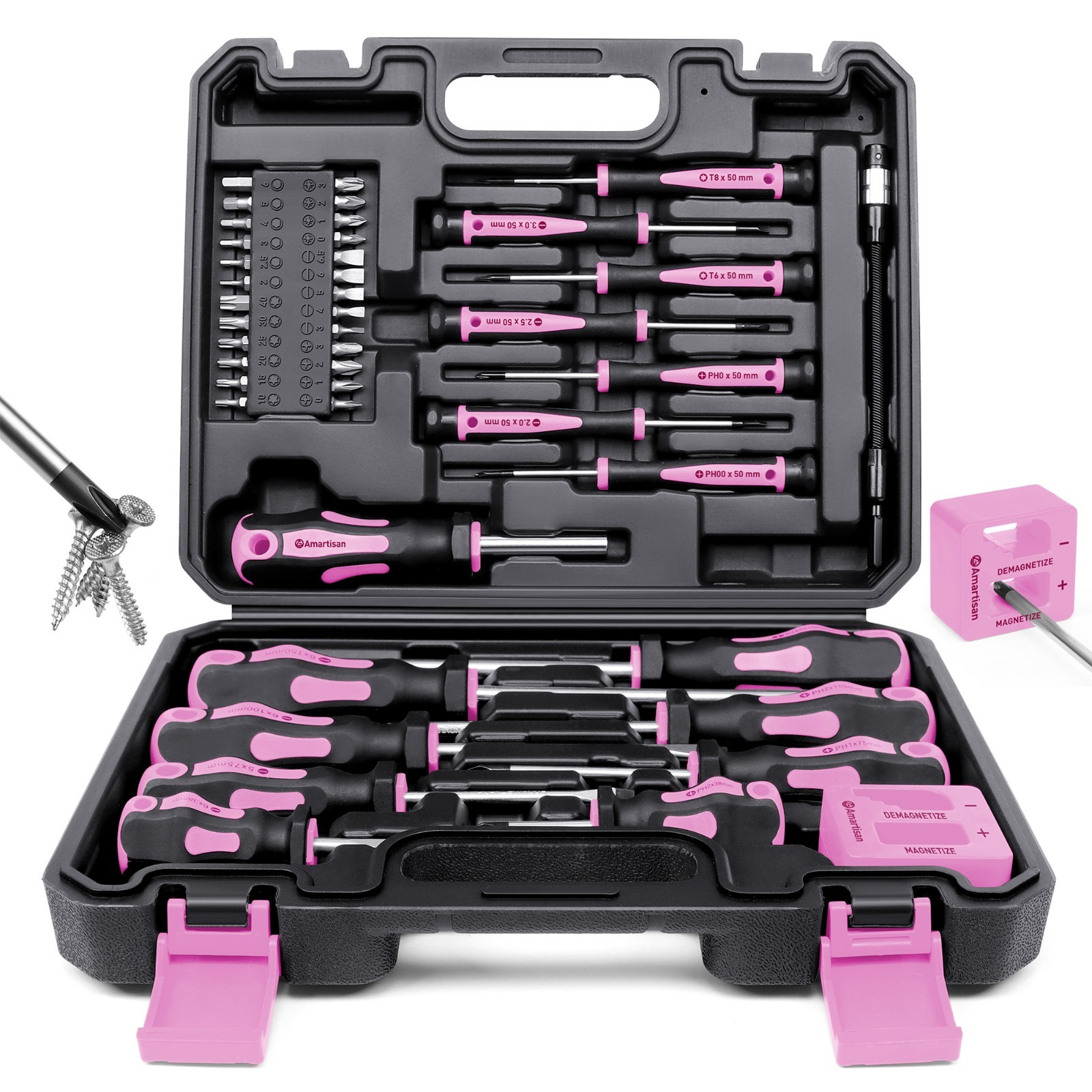 Amartisan Magnetic 43-in-1 Set Premium 6150 Chromium Vanadium Steel Screwdriver