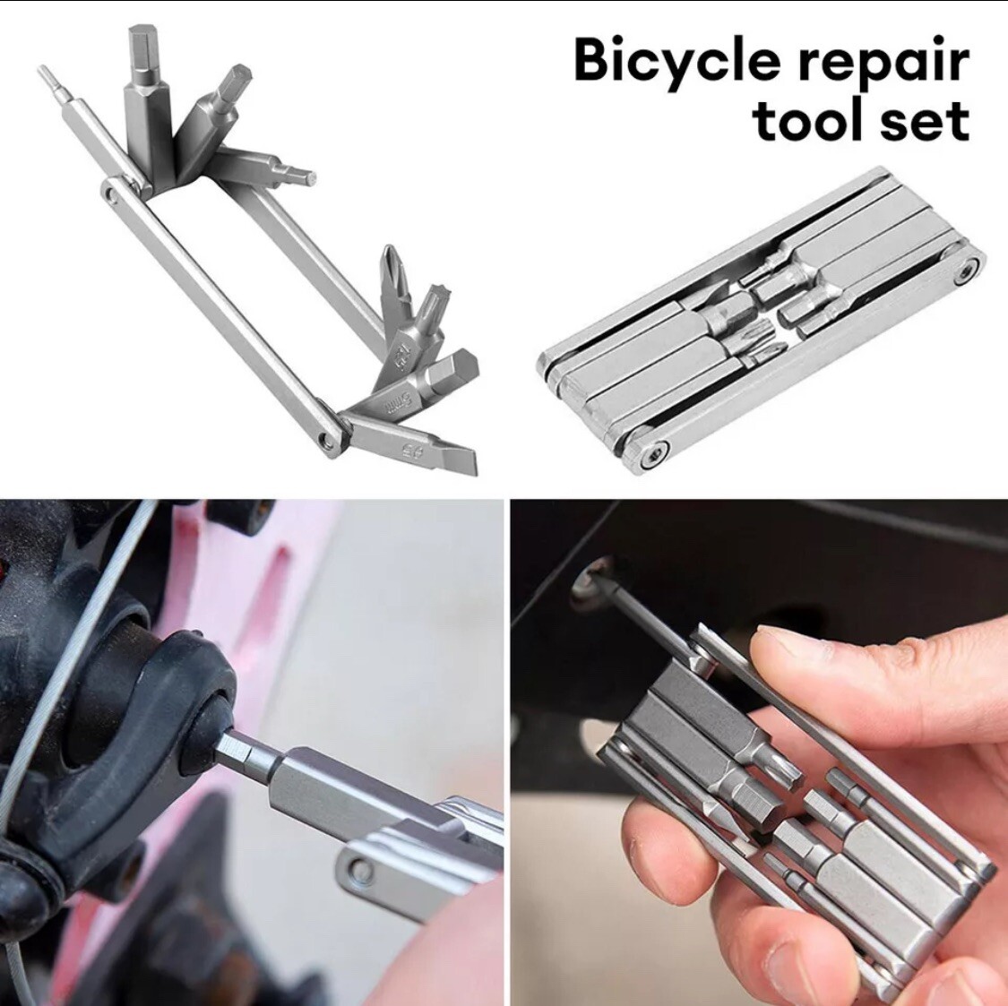Universal Pocket travel Folding Tool Set with Screwdrivers and Wrenches