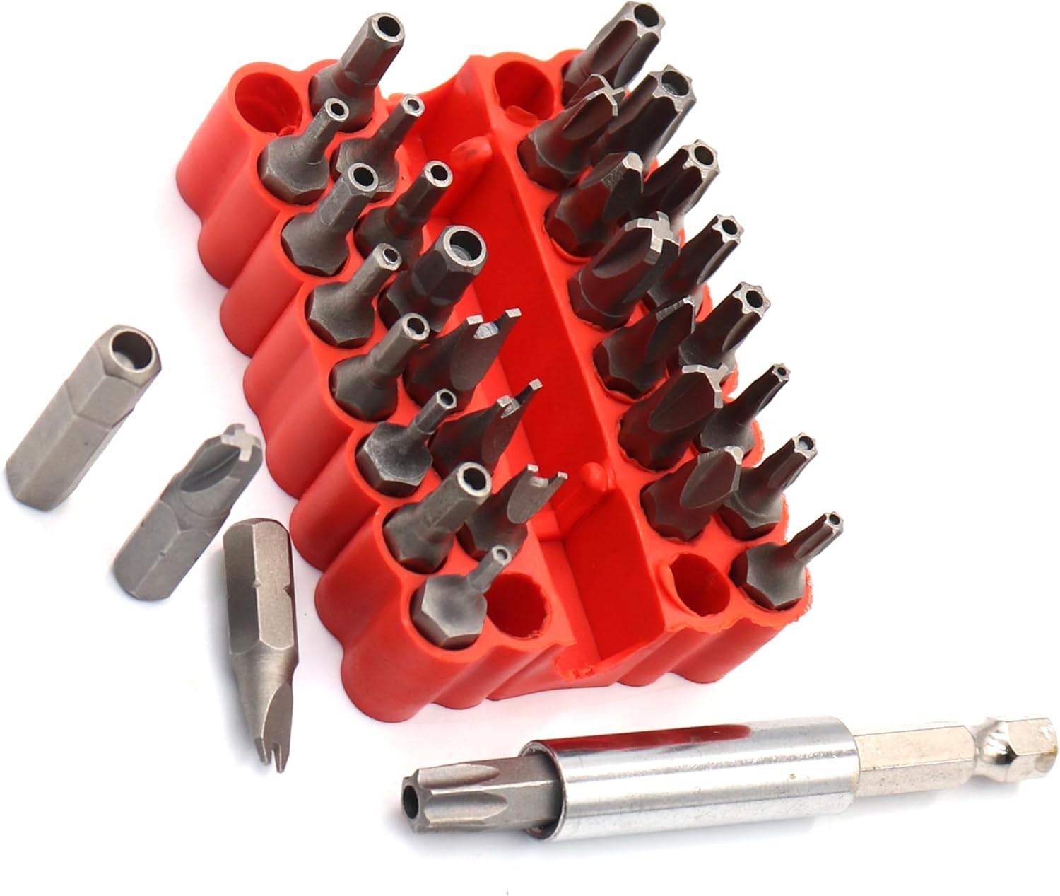 33PCS Proof Security Hex Key Set Torq Star Spanner Torx Bits &Tamper Screwdriver