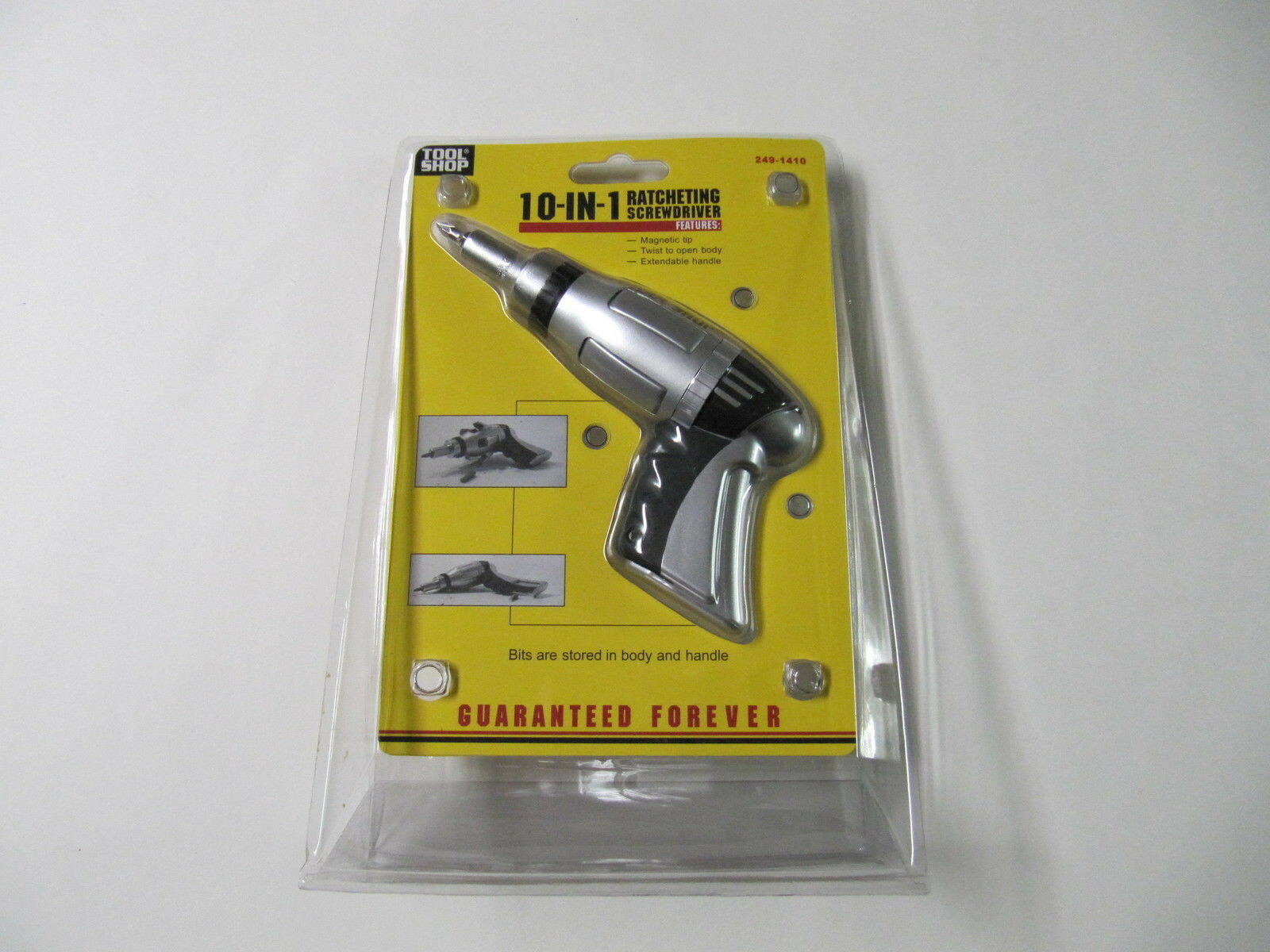 NEW TOOL SHOP 10-IN-1 RATCHETING SCREWDRIVERS WITH EXTENDABLE HANDLE ~NICE GIFT~