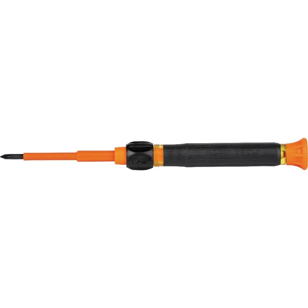 Klein Tools Insulated Precision Screwdriver Set 1000V Cushion Grip Black Orange
