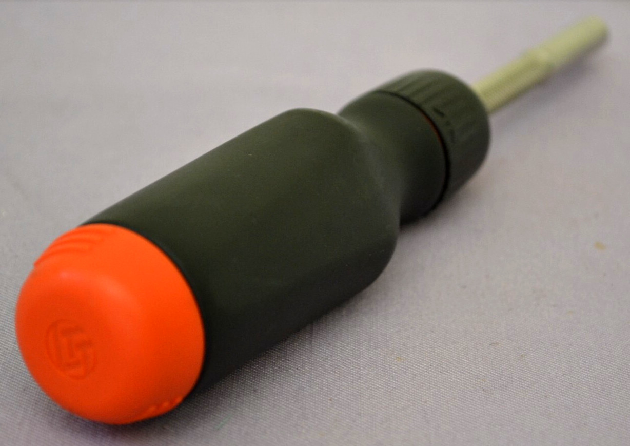 LTT Linus Tech Tips Multi-Bits Orange/Black Ratcheting Screwdriver — Excellent