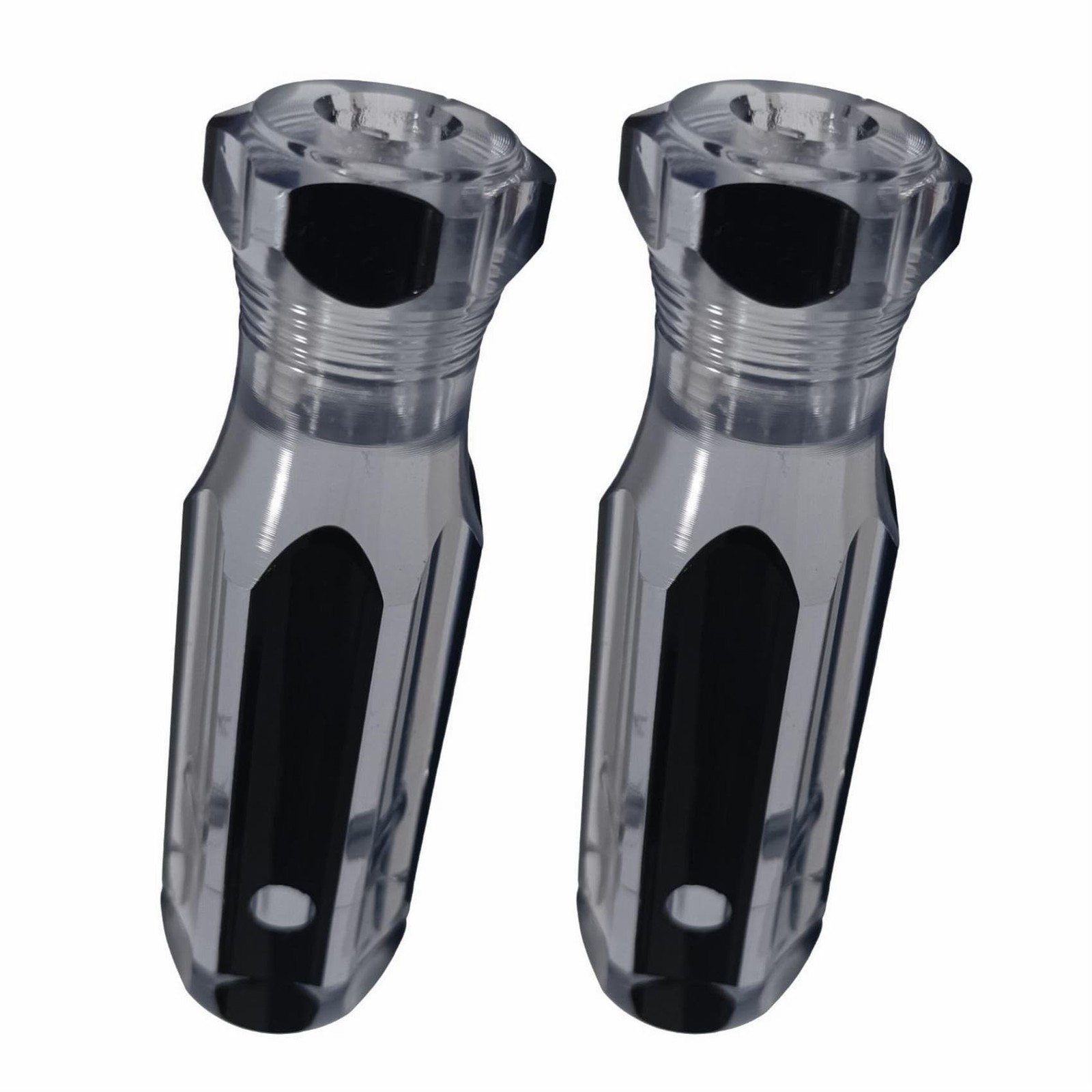 PANSHIYON Blank Screwdriver Handles,2 Pieces Pre-Drilled Medium, Black