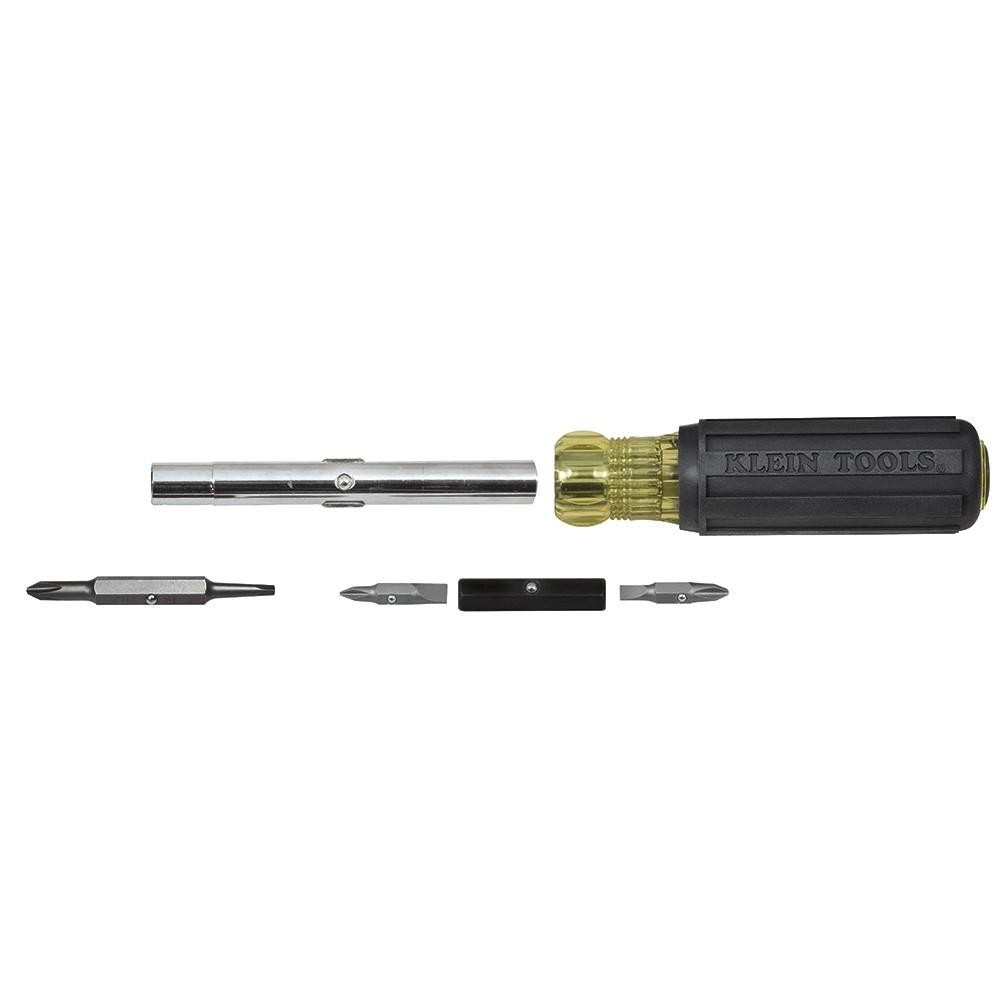 KLEIN TOOLS 32557 Multi-Bit Screwdriver / Nut Driver, 10-in-1, Heavy Duty