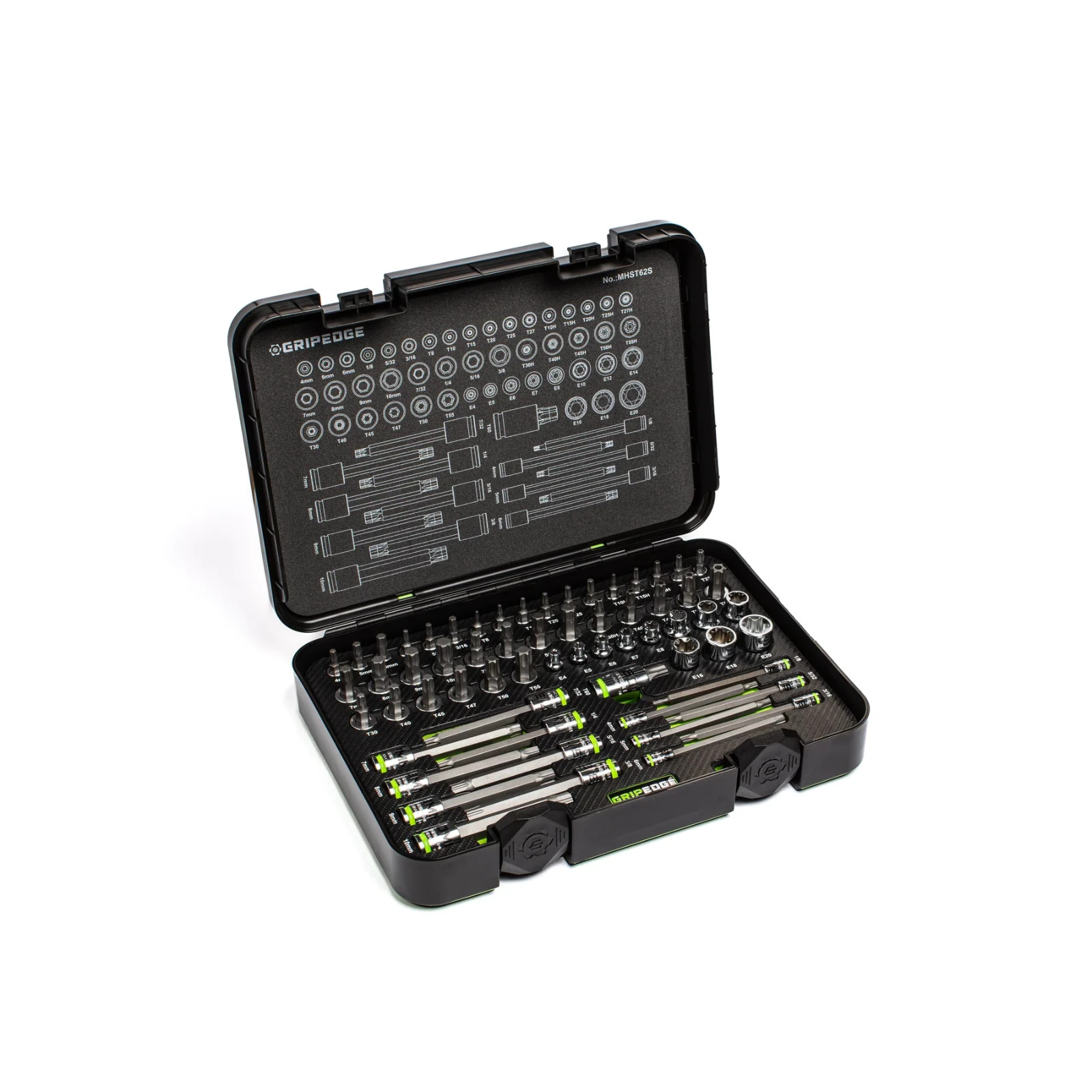 GRIPEDGE MHST62S RPT Hex & Star 3/8″ Driver Set + Free MBS132 132 Bit Set