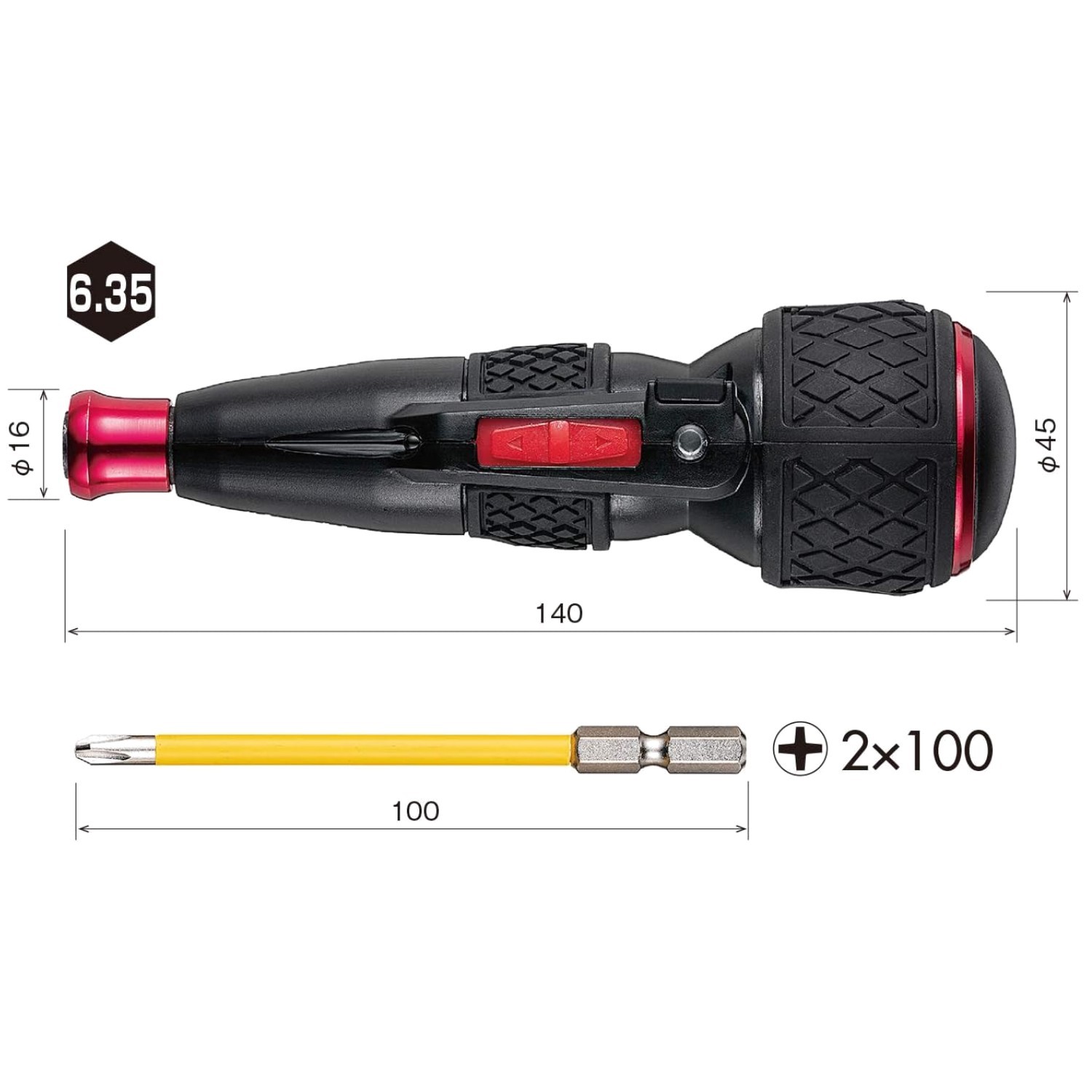 Powerful Electric Ball Grip Driver – 800mAh Battery, Black