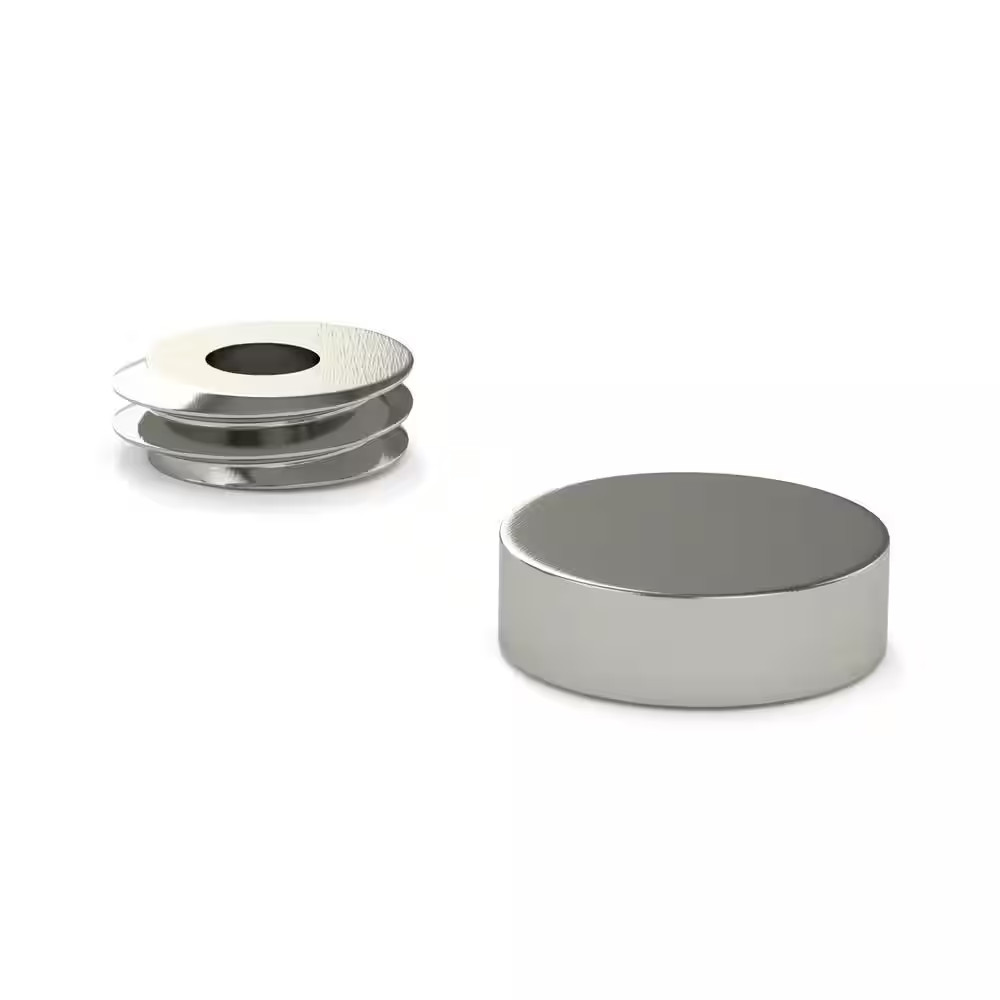 1 In. (25 Mm) Brushed Nickel Decorative Steel Screw Cover Cap for Flat Head Scre