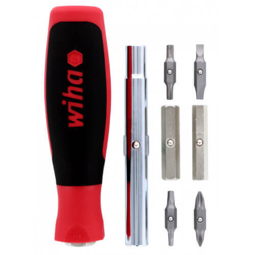 Wiha 77891 | 11 in 1 Screwdriver Nut Driver SoftFinish 11inOne MultiDriver Multi