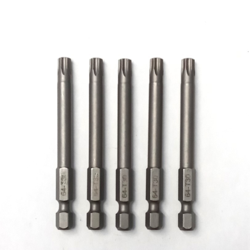 Qualtool T30 x 2-3/4″ Torx Bits 5pcs. 64-T30