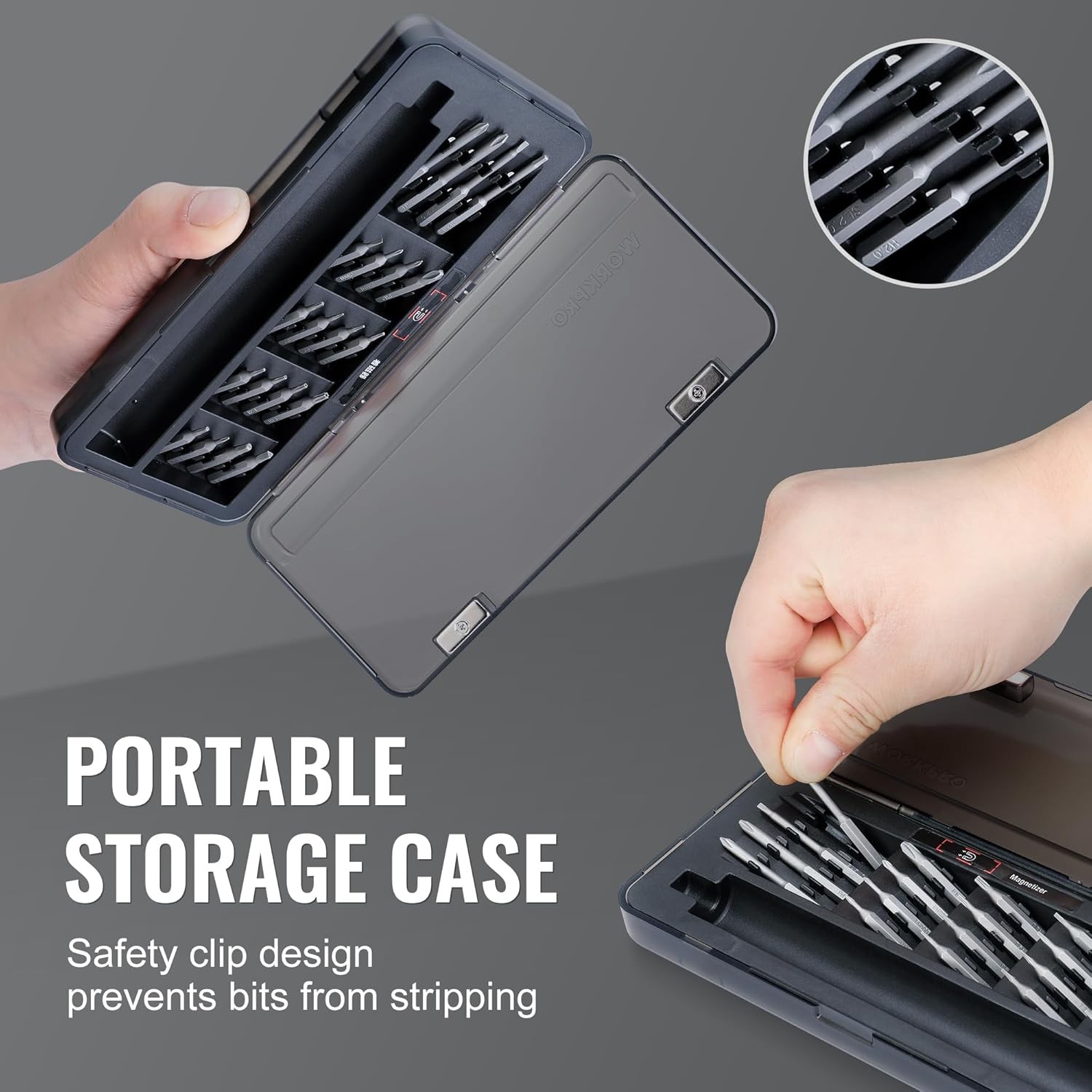 WORKPRO 20 in 1 Magnetic Rechargeable Cordless Screwdriver Kits Mini Screwdriver