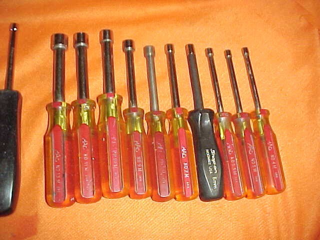 Snap-On & MAC (20) Nutdrivers Metric 13-4 mm, SAE 5/8″-7/32″ Body Mechanic Tools