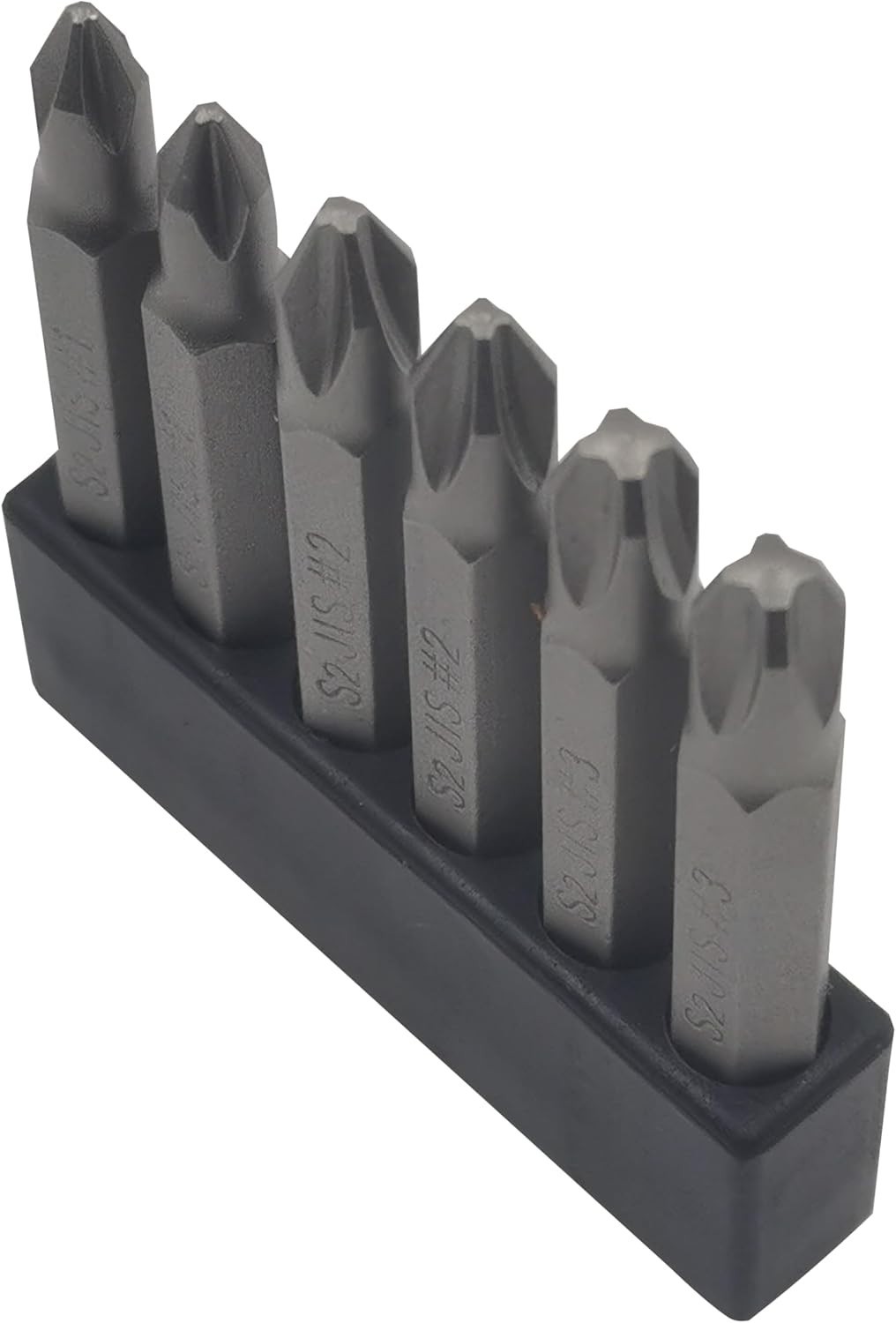 6pc JIS Magnetic Screwdriver Bit Set S2 Steel 1/4″ Hex for Japanese Motorcycles