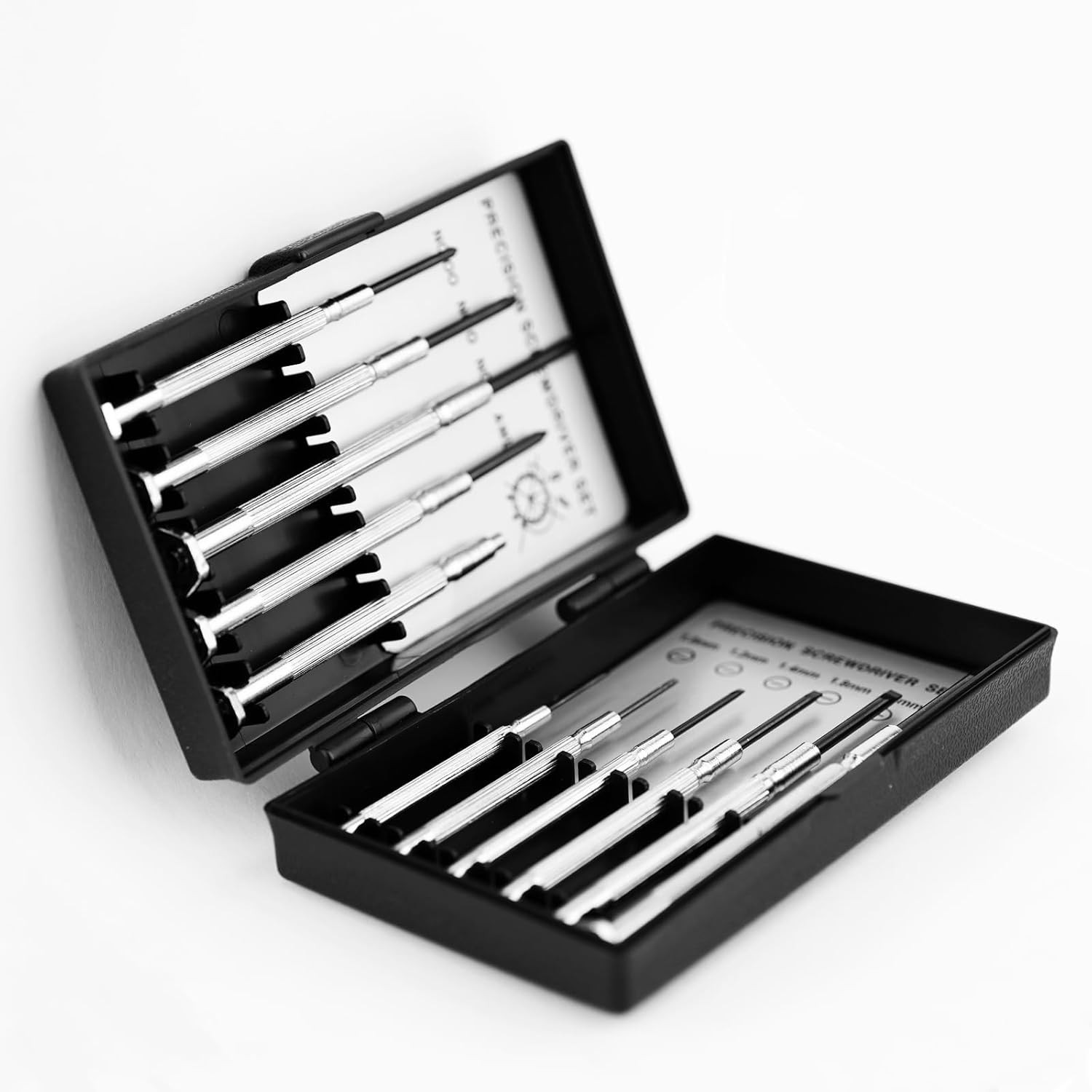11PCS Small Precision Screwdriver Set, Premium Mini Screw Silver and Black