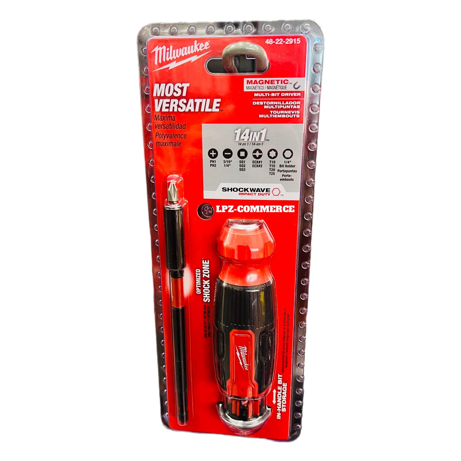BRAND NEW! Milwaukee 48-22-2915 14-in-1 Multi-Bit Screwdriver