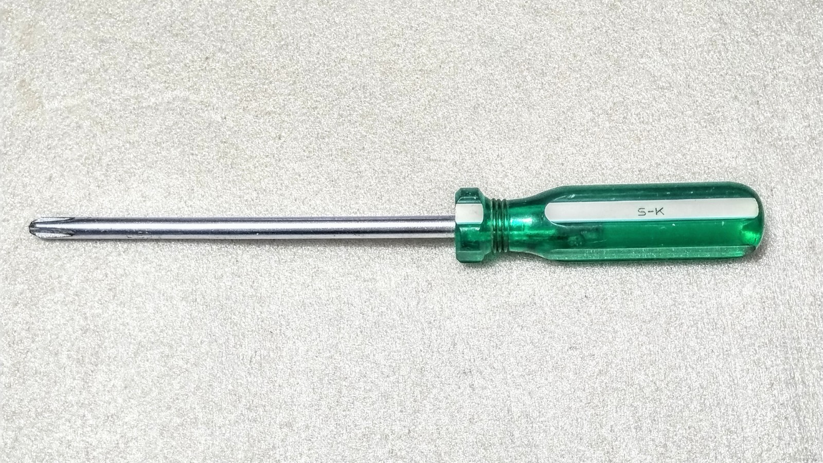 S-K Tools 73003 Phillips Screwdriver Handle Green & White Made In USA