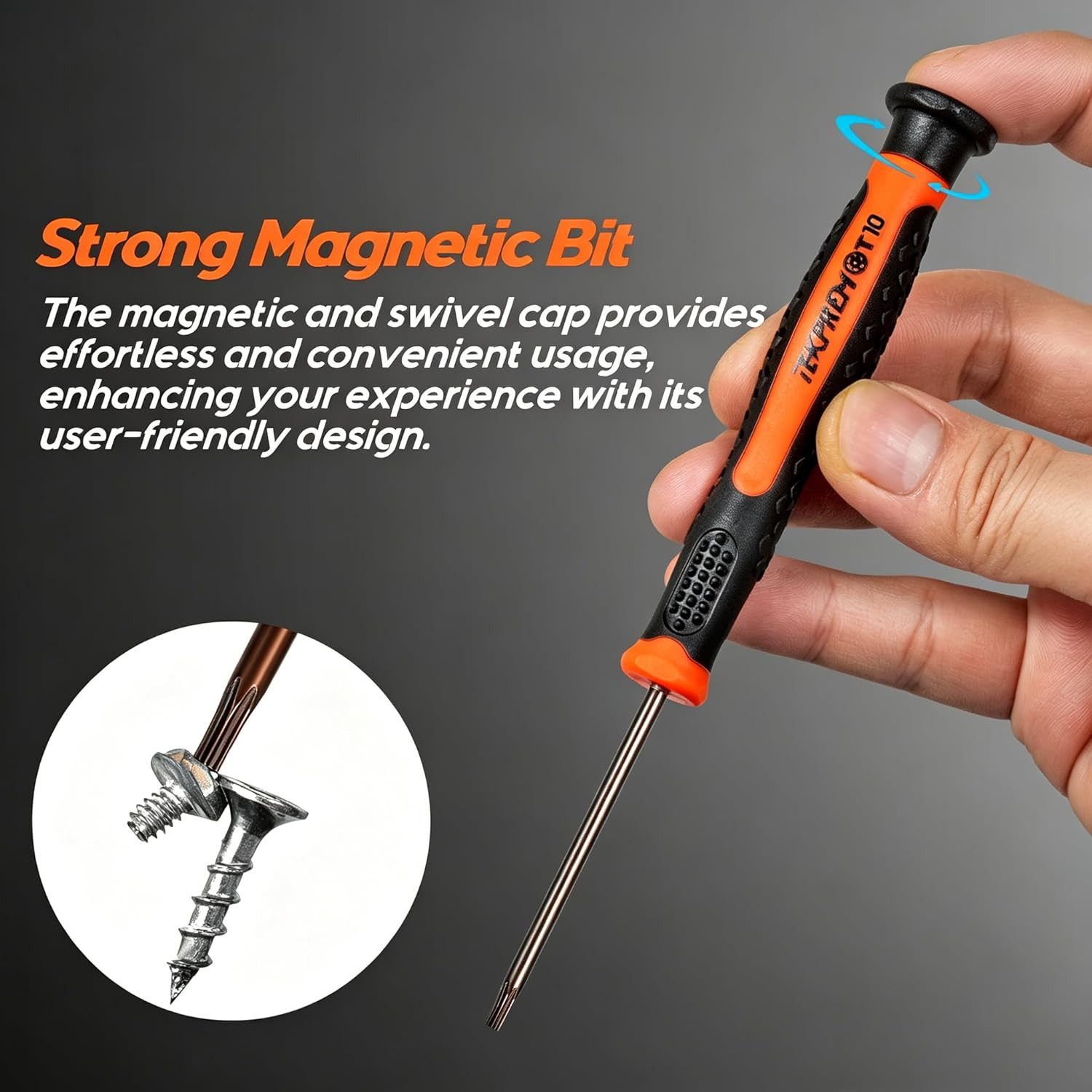 8 in 1 Small Torx Screwdriver Set with T3 T4 T5 T6 T7 T8 T9 T10 Torx Security Bi
