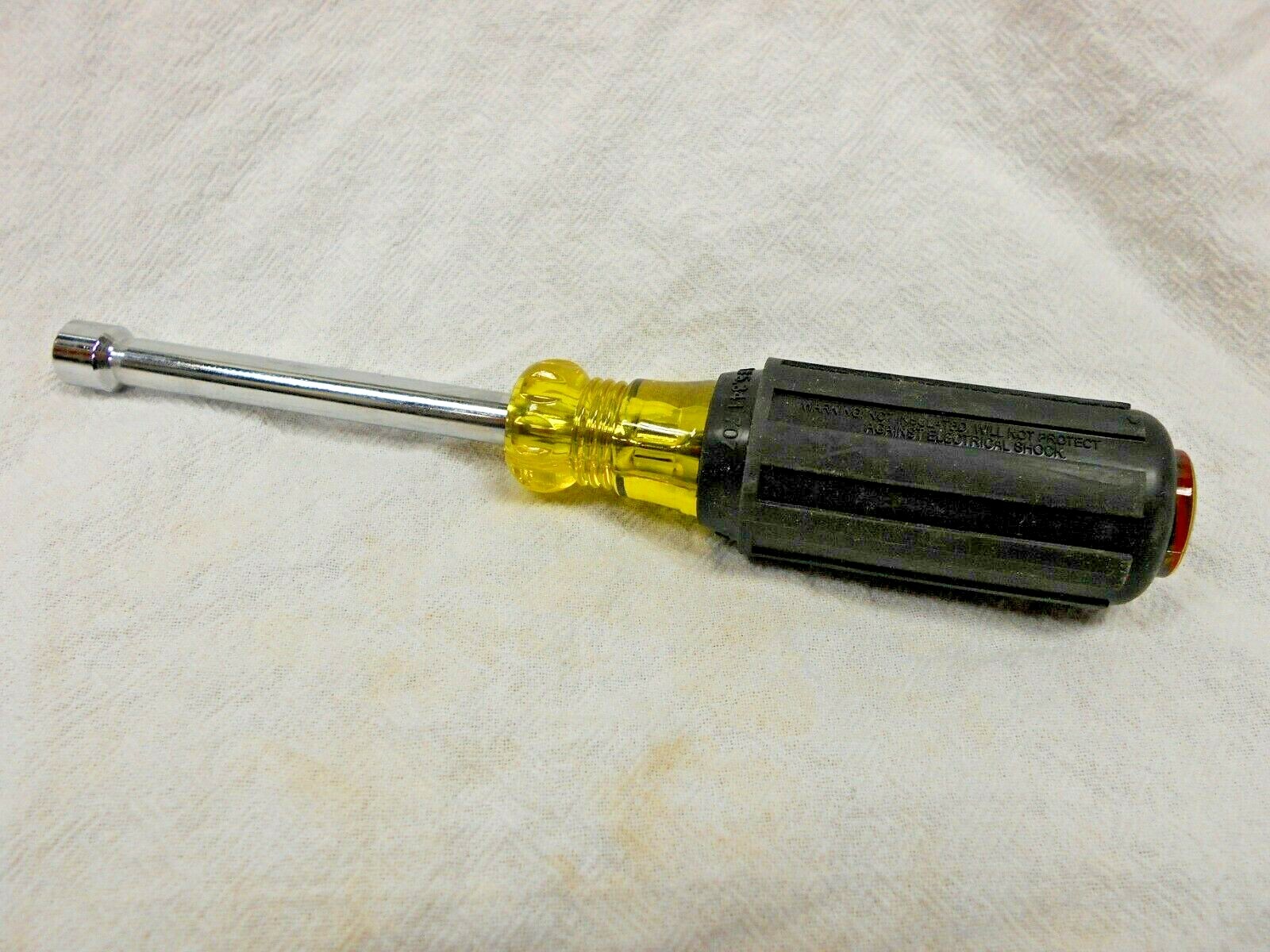 Klein Tools 630 1/4″ Nutdriver 3″ Hollow Shaft Cushion Grip