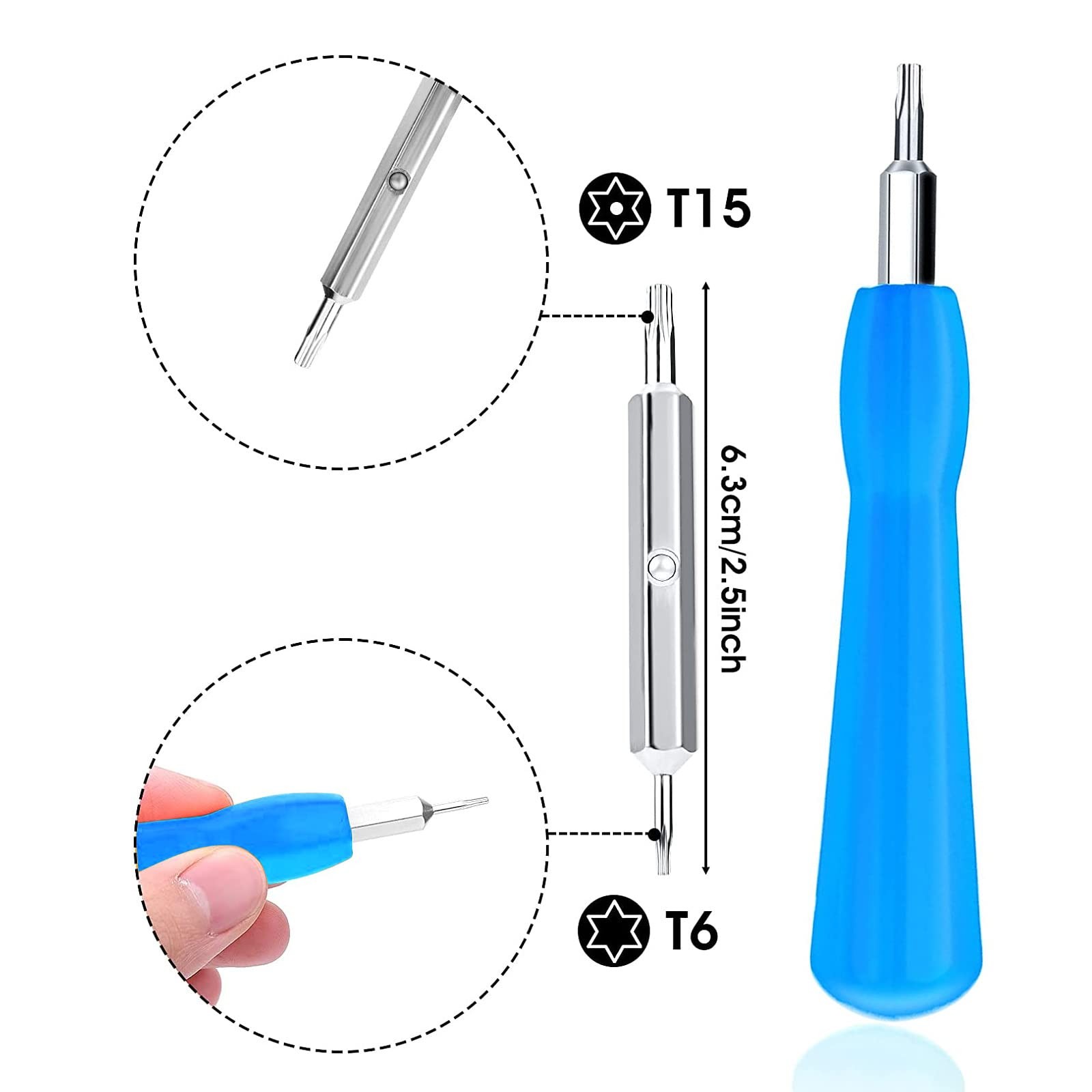 Replacement Screwdriver T6 T15 & + 20Pcs Screws Fit Ring Doorbell 2 3 4 Plus …