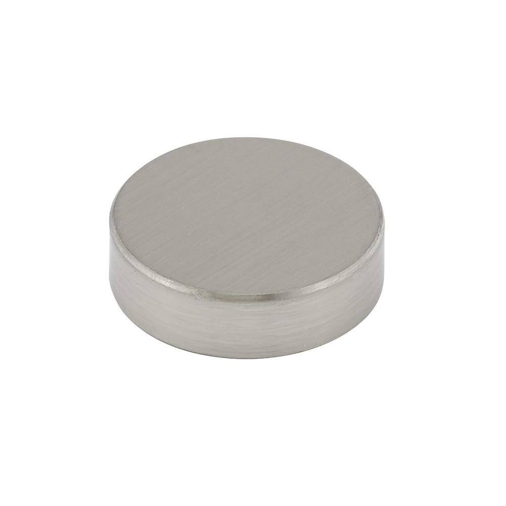 1 In. (25 Mm) Brushed Nickel Decorative Steel Screw Cover Cap for Flat Head Scre