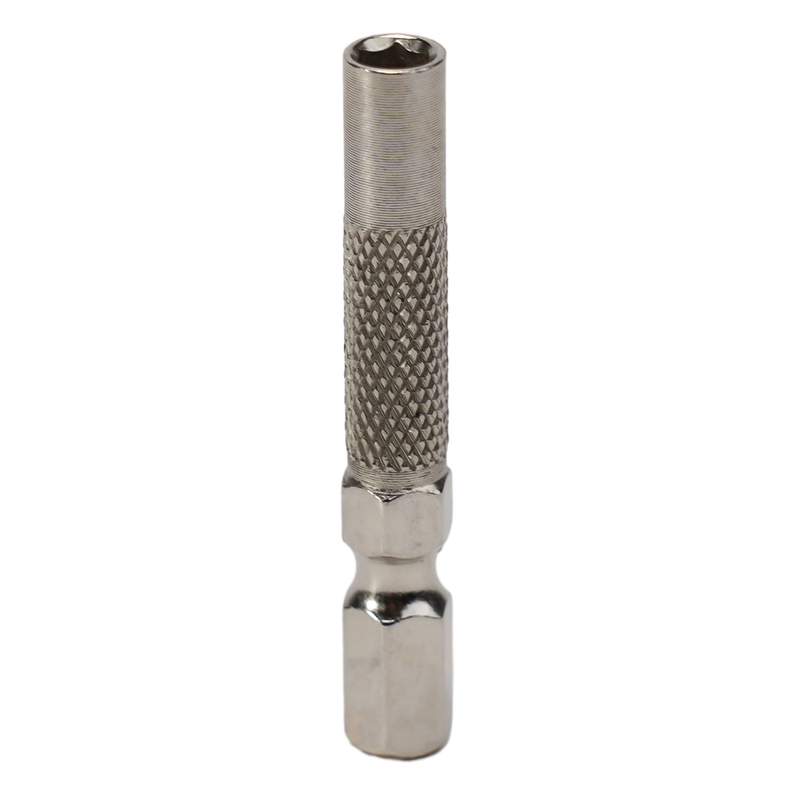 Silver 6.35mm 1/4″ Insert Bit Adapter 5PCS Hex 6.35mm Electric Screwdriver
