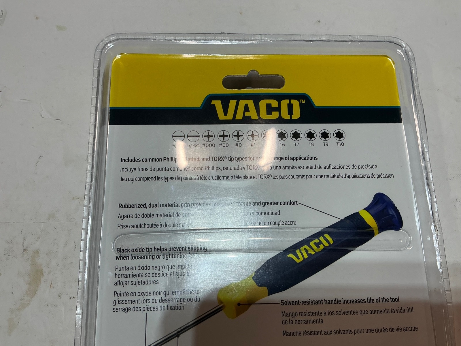 VACO VAC7123 12-Piece Precision Screwdriver Set, Phillips, Slotted, TORX with…
