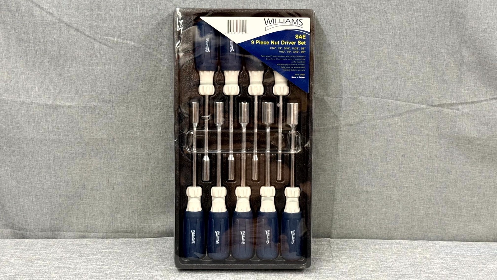 Williams 24051 | 9 Piece Nutdriver Set in Plastic Tray Free Shipping