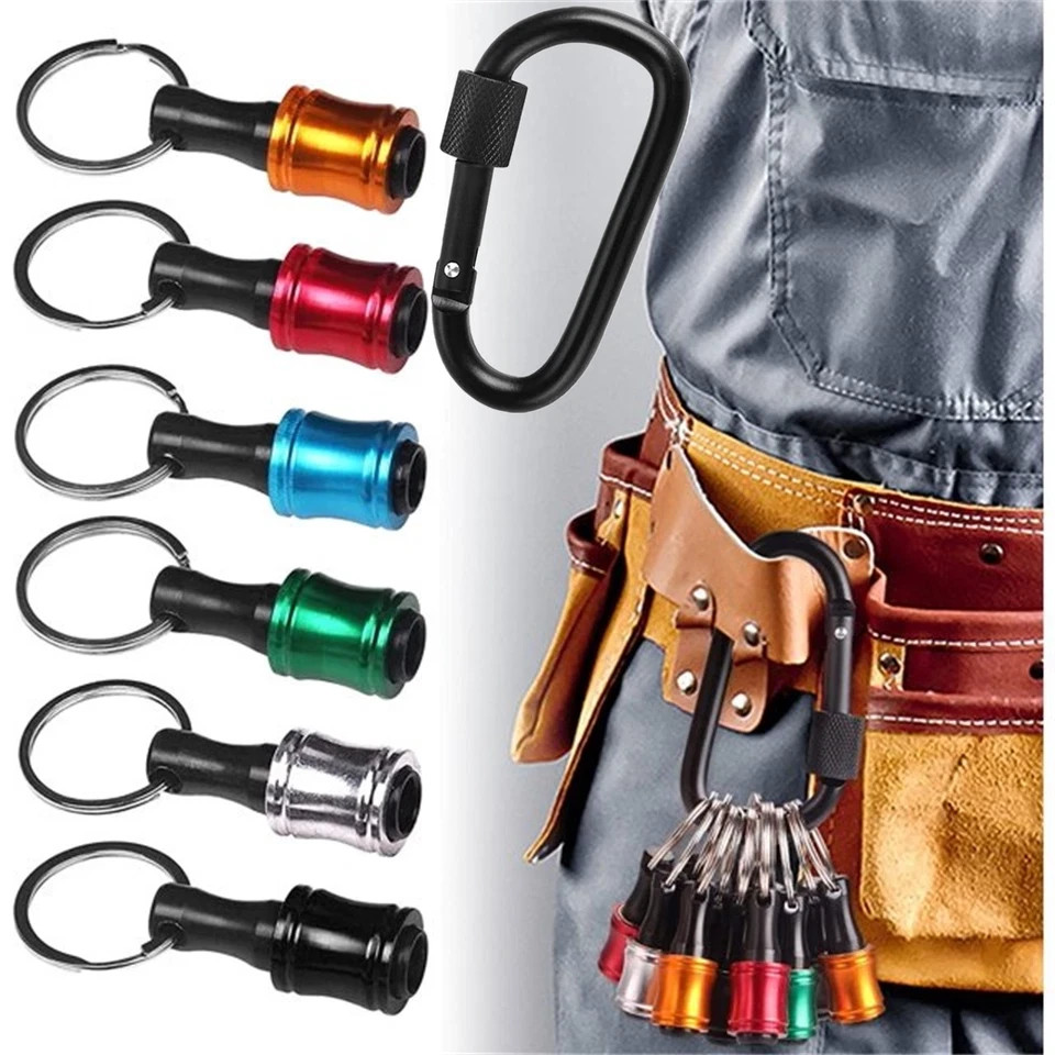 1/4″ Hex Shank Quick Release Keychain Screwdriver Drill Bit Holder Bit Set 28PCS