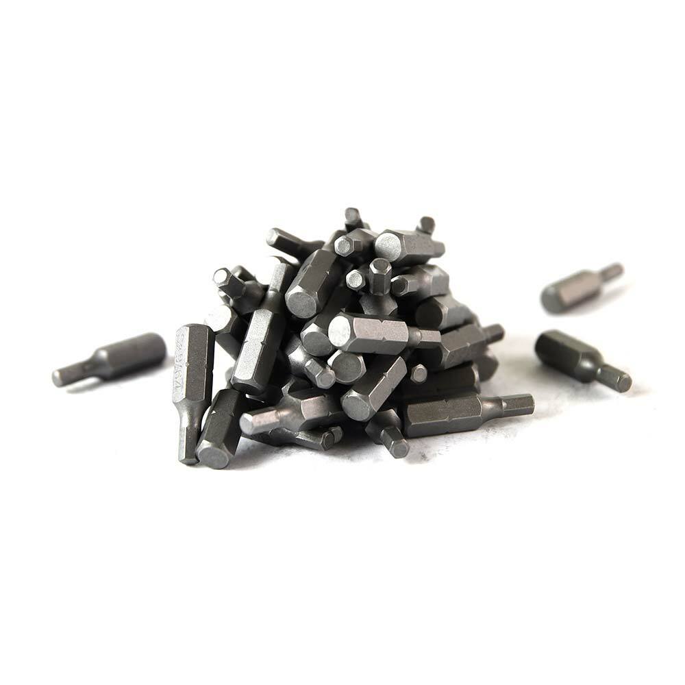 BH111-50PK Single End Hexagonal Screwdriver Bits – 1 Inch Long – 9/64 Hex – 50