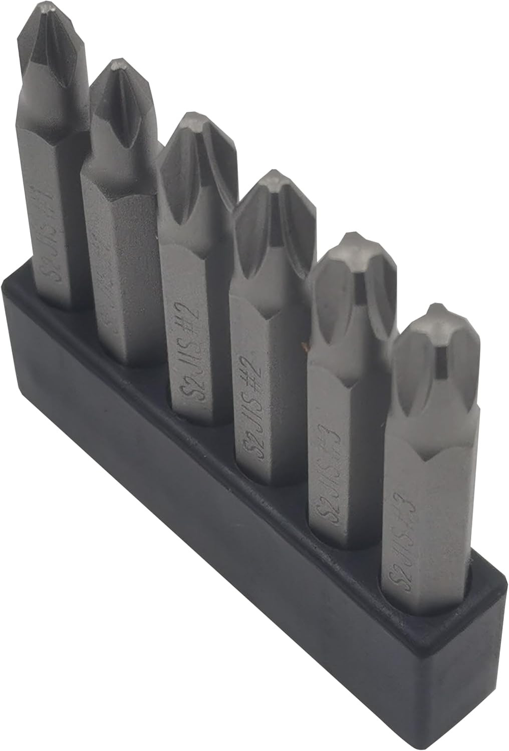 6Pcs 50Mm JIS Screwdriver Bit Set with Magnetic Tip,1/4 Hex Shank, S2 Alloy