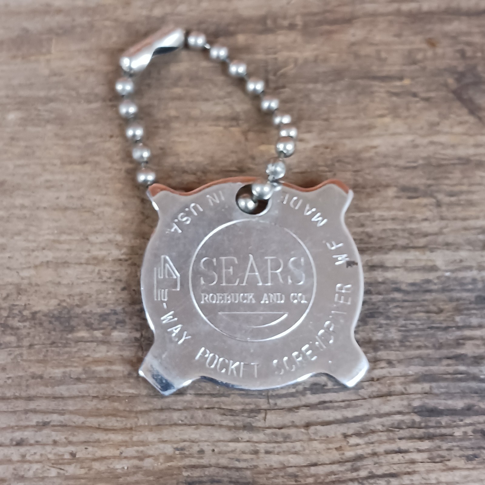 SEARS ROEBUCK CRAFTSMAN 4 WAY POCKET KEY CHAIN FLATHEAD SCREWDRIVER USA
