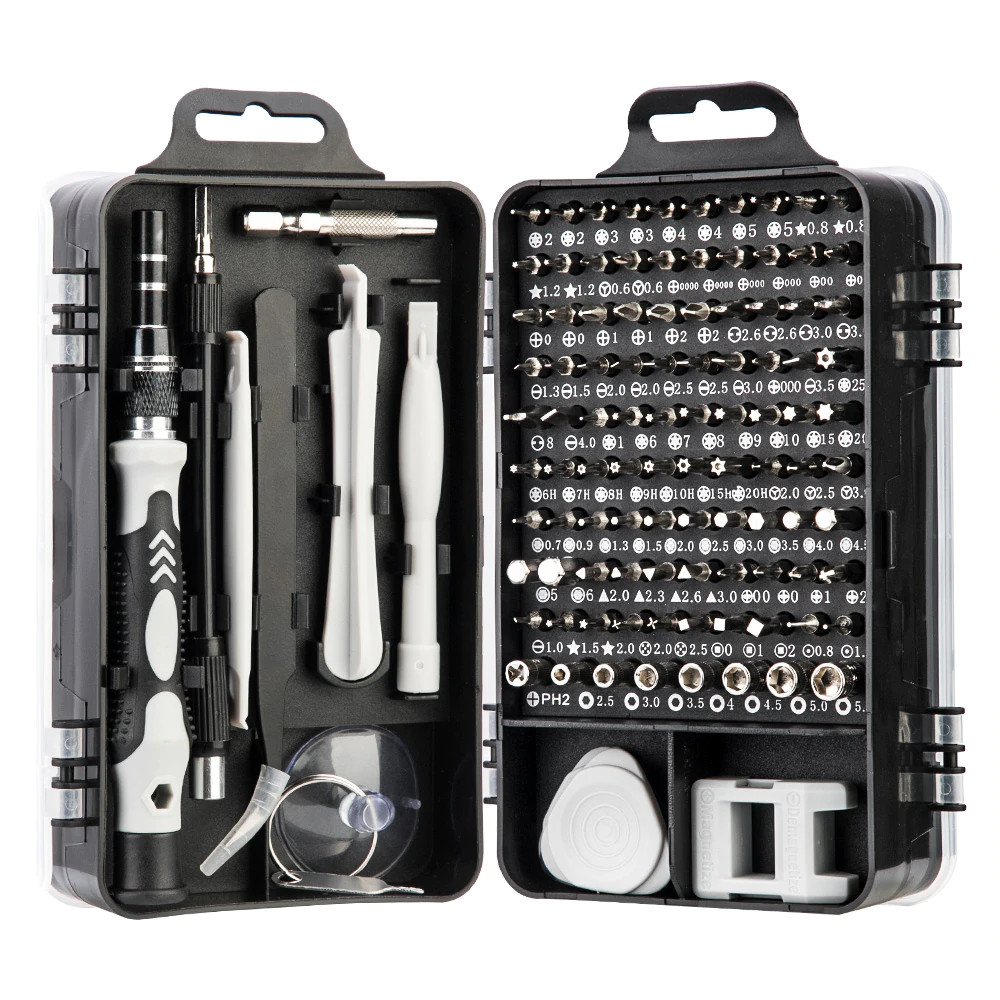 117pc Precision Screwdriver Set Jeweler Phillips Flat Head Magnetic Tips Hobby