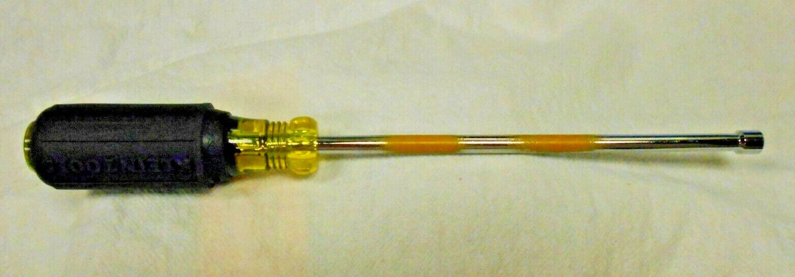 Klein Tools 3/16″ Nut Driver 6 Inch Hollow Shaft, Cushion Grip 646-3/16