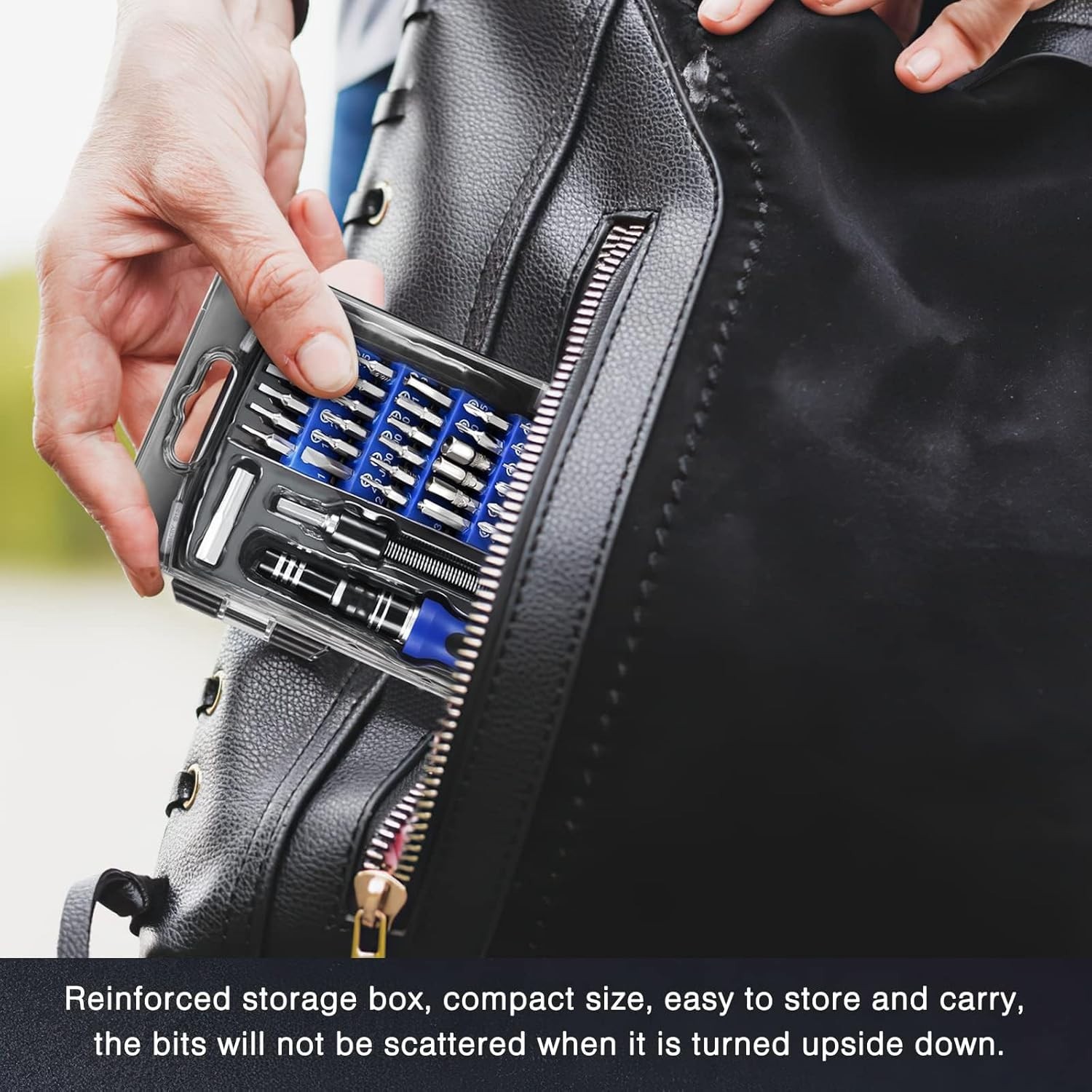 Blue Precision Screwdriver Set – 60 in 1, Alloy Steel, Ergonomic, Portable