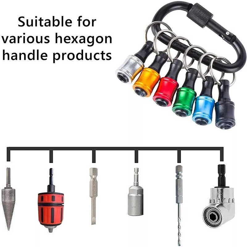 1/4″ Hex Shank Quick Release Keychain Screwdriver Drill Bit Holder Bit Set 28PCS