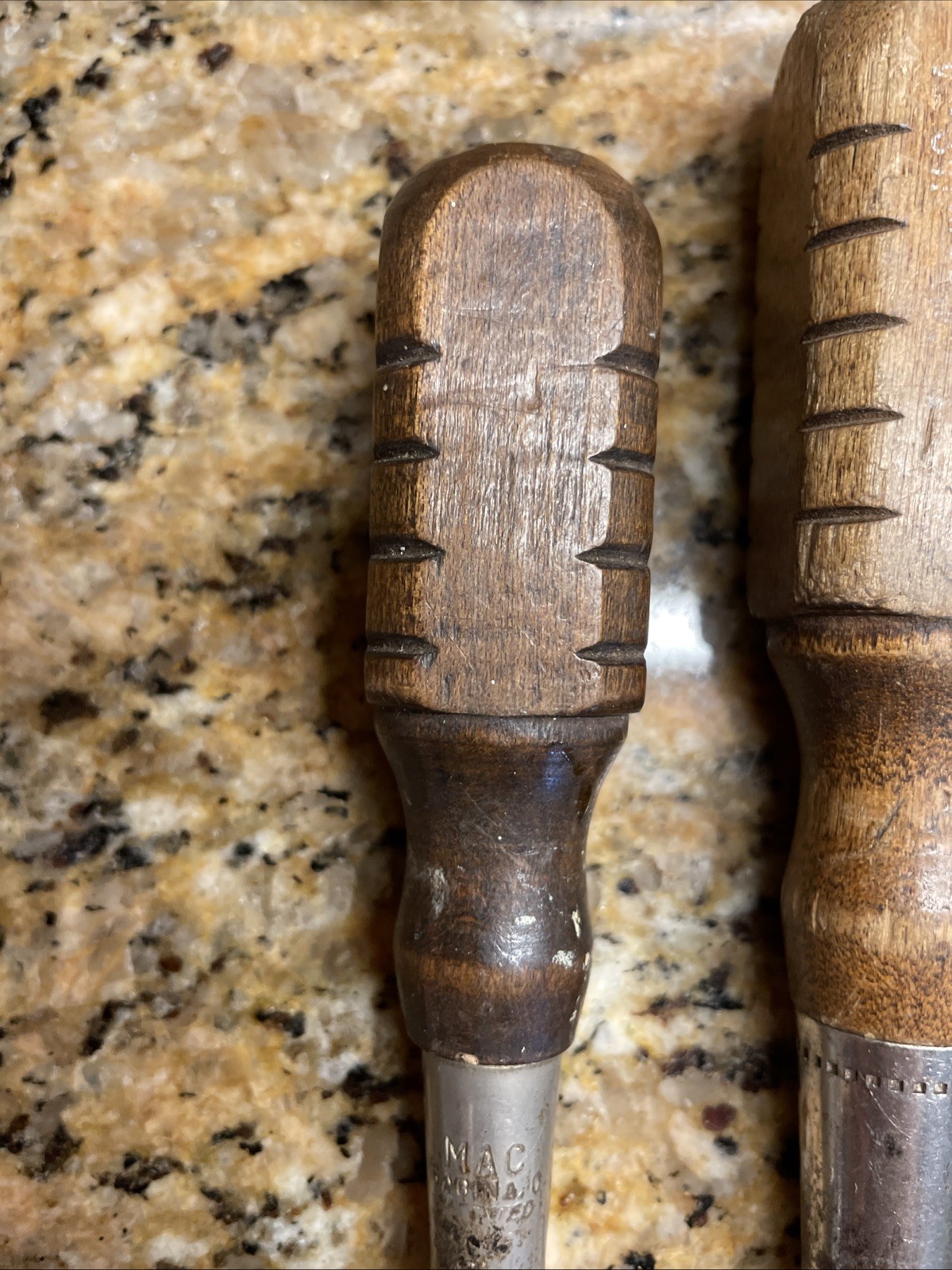 Wood Handle Screwdrivers Vintage Lot Of 3