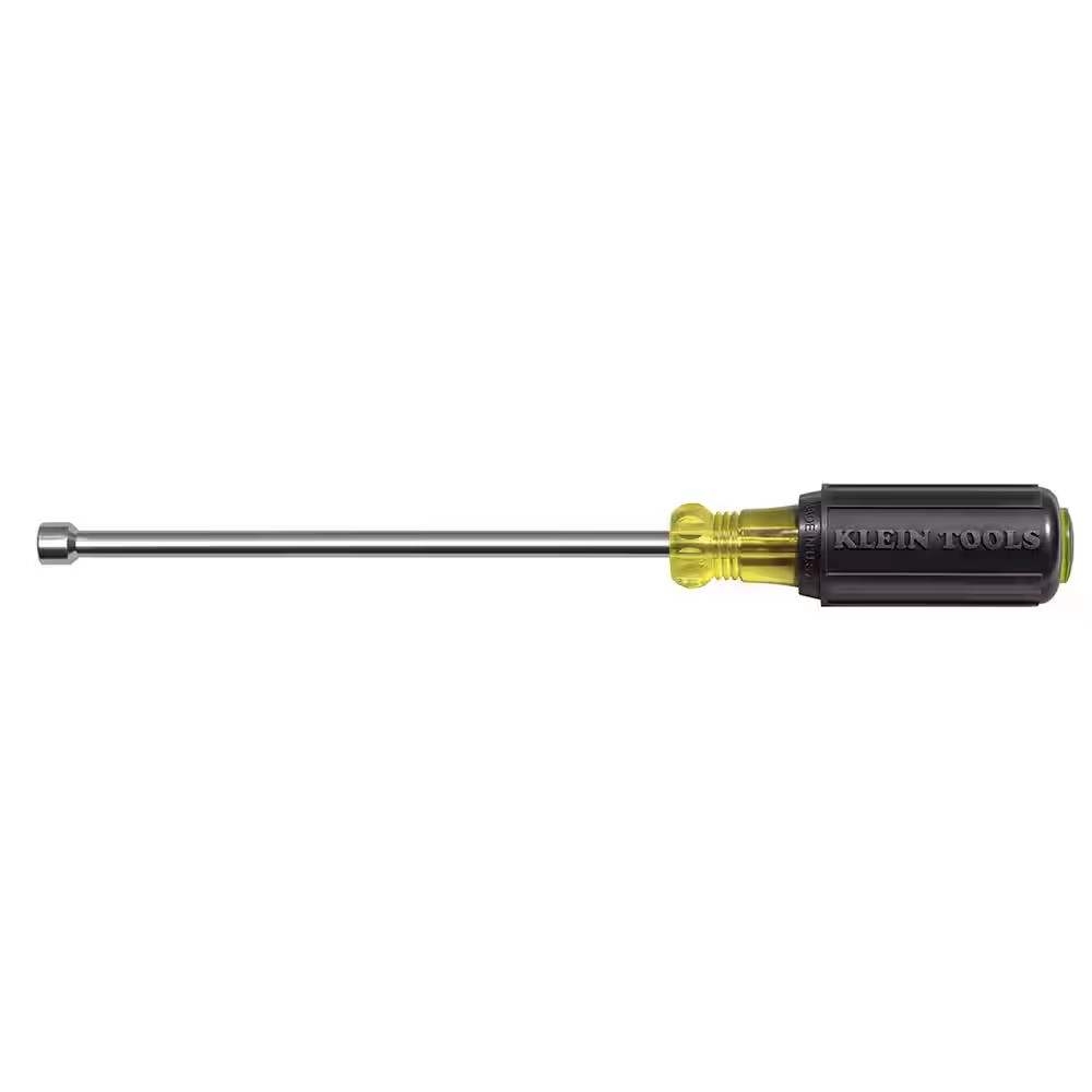 Klein Tools 646-1/4M 1/4″ Hex Magnetic Tip Nut Driver with 6″ Hollow Shank
